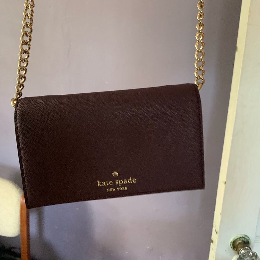 Kate Spade wine colored mini crossbody